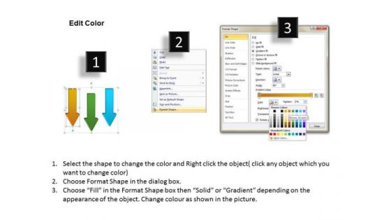 Serial Processing Vs Parallel Colorful Arrow PowerPoint Templates