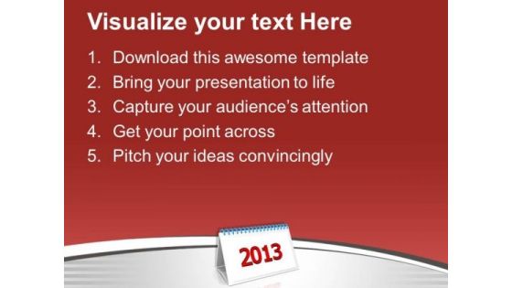 Set Monthly Targets This New Year PowerPoint Templates Ppt Backgrounds For Slides 0413