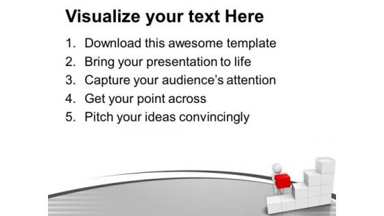 Set Of White Cubes PowerPoint Templates Ppt Backgrounds For Slides 0713