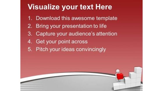 Set Of White Cubes PowerPoint Templates Ppt Backgrounds For Slides 0713