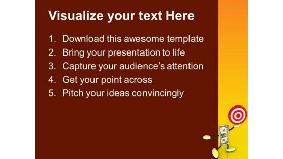 Set Targets For Earning Money PowerPoint Templates Ppt Backgrounds For Slides 0413