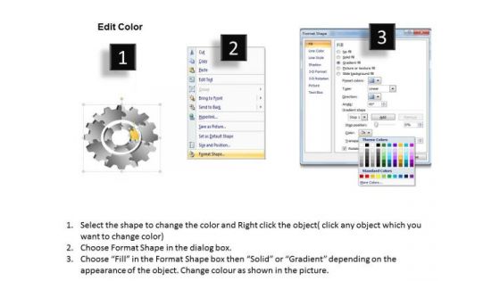 Seven Staged Gear Diagram Ppt Sample Of Small Business Plan PowerPoint Slides