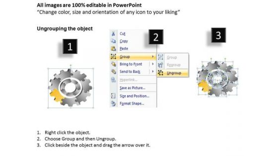 Seven Staged Gear Diagram Ppt Written Business Plan PowerPoint Slides