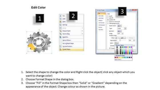 Seven Staged Gear Diagram Ppt Written Business Plan PowerPoint Slides