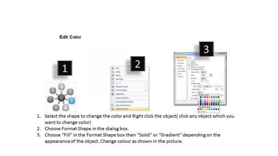 Seven Stages Explaining Concepts Circular Process PowerPoint Templates