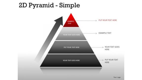 Shadow 2d Pyramid Simple PowerPoint Slides And Ppt Diagram Templates