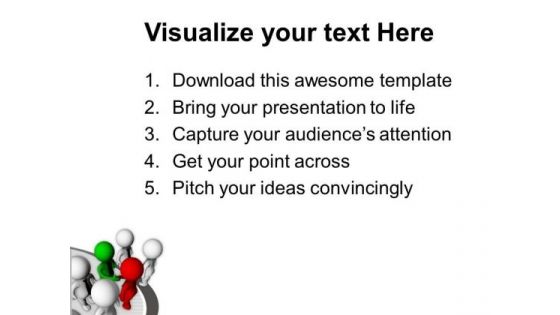 Shake Hands With Team Leader PowerPoint Templates Ppt Backgrounds For Slides 0713