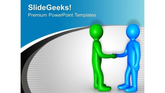 Shake Hands With Team Mates PowerPoint Templates Ppt Backgrounds For Slides 0713