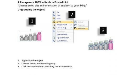 Shape Spheres On Top For Five Stage Ppt Microsoft Business Plan Software PowerPoint Templates