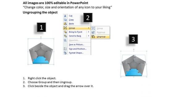 Shape To Show Process Flow Ppt Non Profit Business Plan Template Free PowerPoint Slides
