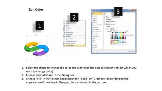 Shaped Process With 4 Step For Business Small Plan Example PowerPoint Slides
