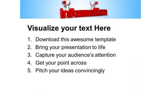 Share The Information PowerPoint Templates Ppt Backgrounds For Slides 0813