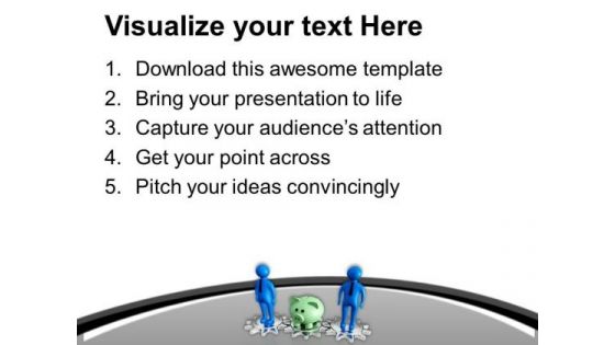 Share The Savings For Business Growth PowerPoint Templates Ppt Backgrounds For Slides 0613
