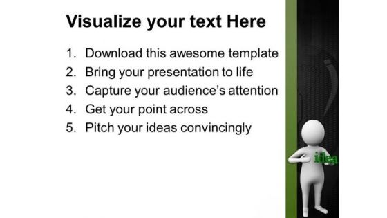 Share Your Unique Idea With Company PowerPoint Templates Ppt Backgrounds For Slides 0613