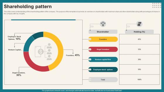 Shareholding Pattern Investment Opportunities Platform Funding Elevator Pitch Deck Shareholding Pattern Investment Opportunities Platform Funding Elevator Pitch Deck