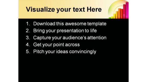 Shiny Bar Graph Business PowerPoint Template 0910