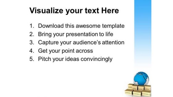 Shipping Worldwide Box Delivery Business PowerPoint Templates And PowerPoint Themes 0912