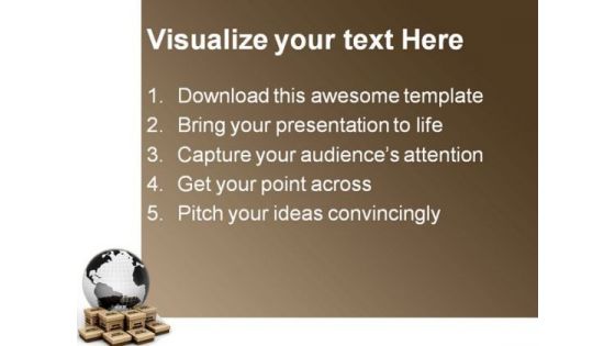 Shipping Worldwide Concept Globe PowerPoint Themes And PowerPoint Slides 0411