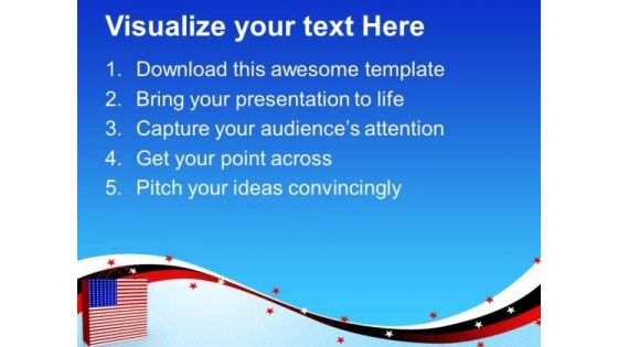 Shopping Bag Americana PowerPoint Templates Ppt Backgrounds For Slides 1212