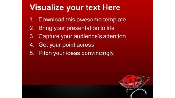 Shopping Cart With Sign PowerPoint Templates Ppt Backgrounds For Slides 0713