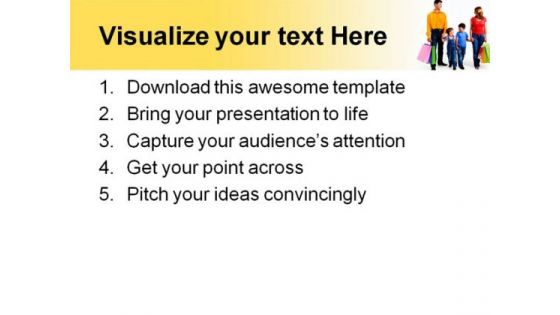 Shopping Family PowerPoint Themes And PowerPoint Slides 0511