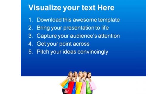 Shopping Women Sales PowerPoint Themes And PowerPoint Slides 0311