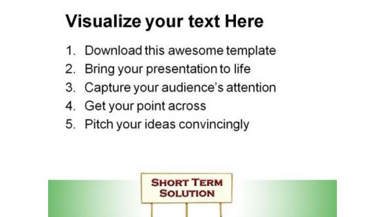 Short Term Solution Business PowerPoint Templates And PowerPoint Backgrounds 0211