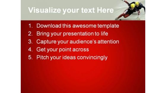 Short Track Sports PowerPoint Templates And PowerPoint Backgrounds 0611