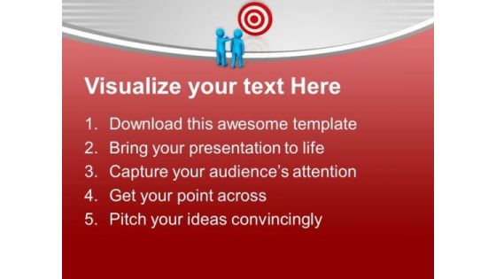 Show Targets To Your Teammates PowerPoint Templates Ppt Backgrounds For Slides 0713