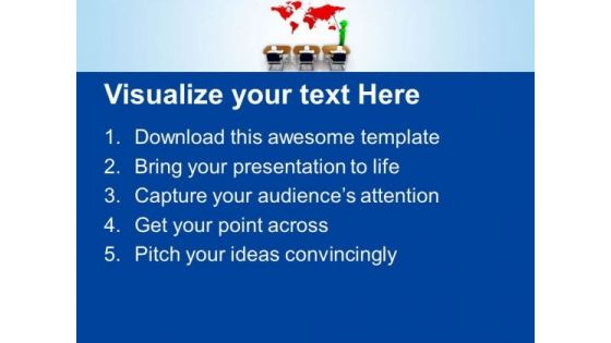 Show The Global Results To Your Team PowerPoint Templates Ppt Backgrounds For Slides 0713