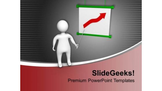 Show The Growth Arrow For Business Result PowerPoint Templates Ppt Backgrounds For Slides 0713