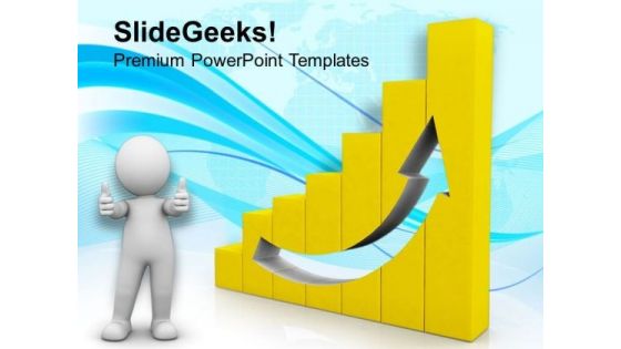 Show The Growth Arrow PowerPoint Templates Ppt Backgrounds For Slides 0813