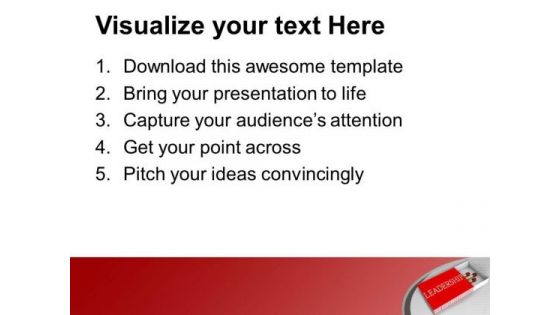 Show The Leadership For Success PowerPoint Templates Ppt Backgrounds For Slides 0713
