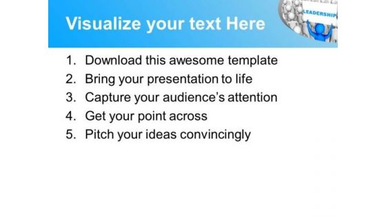 Show Your Leadership Skills Success PowerPoint Templates Ppt Backgrounds For Slides 0413