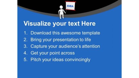 Showing Your Idea Is Better Leadership Quality PowerPoint Templates Ppt Backgrounds For Slides 0413