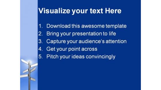 Signpost Path Symbol PowerPoint Themes And PowerPoint Slides 0811