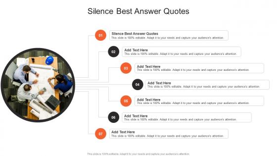 Silence Best Answer Quotes In Powerpoint And Google Slides Cpb