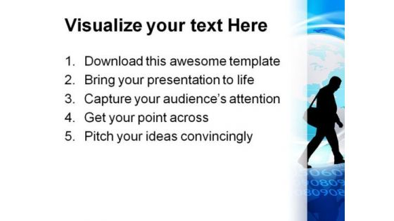 Silhouettes Of People Global PowerPoint Themes And PowerPoint Slides 0211
