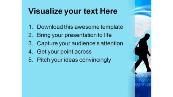 Silhouettes Of People Global PowerPoint Themes And PowerPoint Slides 0211