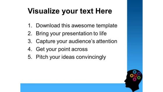 Silhouettes With Thought Gears Industrial PowerPoint Templates And PowerPoint Themes 0312
