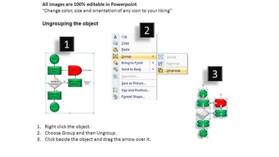 Simple Flowchart Example Slide For PowerPoint Presentations