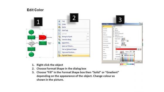 Simple Flowchart Example Slide For PowerPoint Presentations