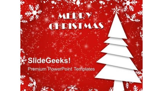 Simple Vector Christmas Celebration PowerPoint Templates Ppt Backgrounds For Slides 1212