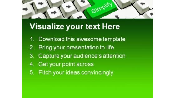 Simplify Concept Computer PowerPoint Templates And PowerPoint Backgrounds 0711