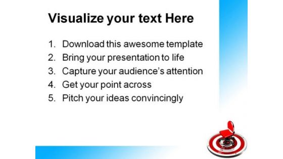 Sitting Target Business PowerPoint Themes And PowerPoint Slides 0811