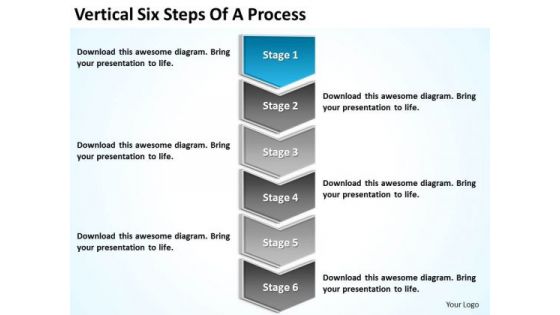 Six Steps Of A Process Ppt Sample Mission Statements For Business Plan PowerPoint Slides