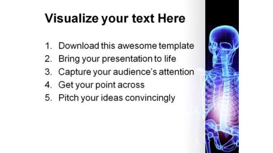 Skeleton Medical PowerPoint Template 1110
