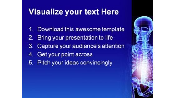 Skeleton Medical PowerPoint Template 1110