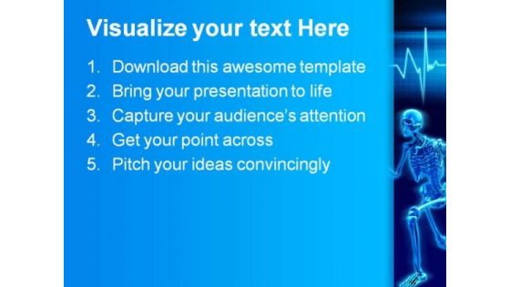 Skeleton Running Science PowerPoint Templates And PowerPoint Backgrounds 0211