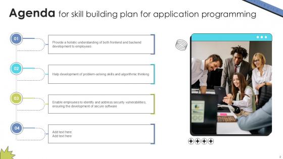 Skill Building Plan For Application Programming Ppt Sample DTE CD V